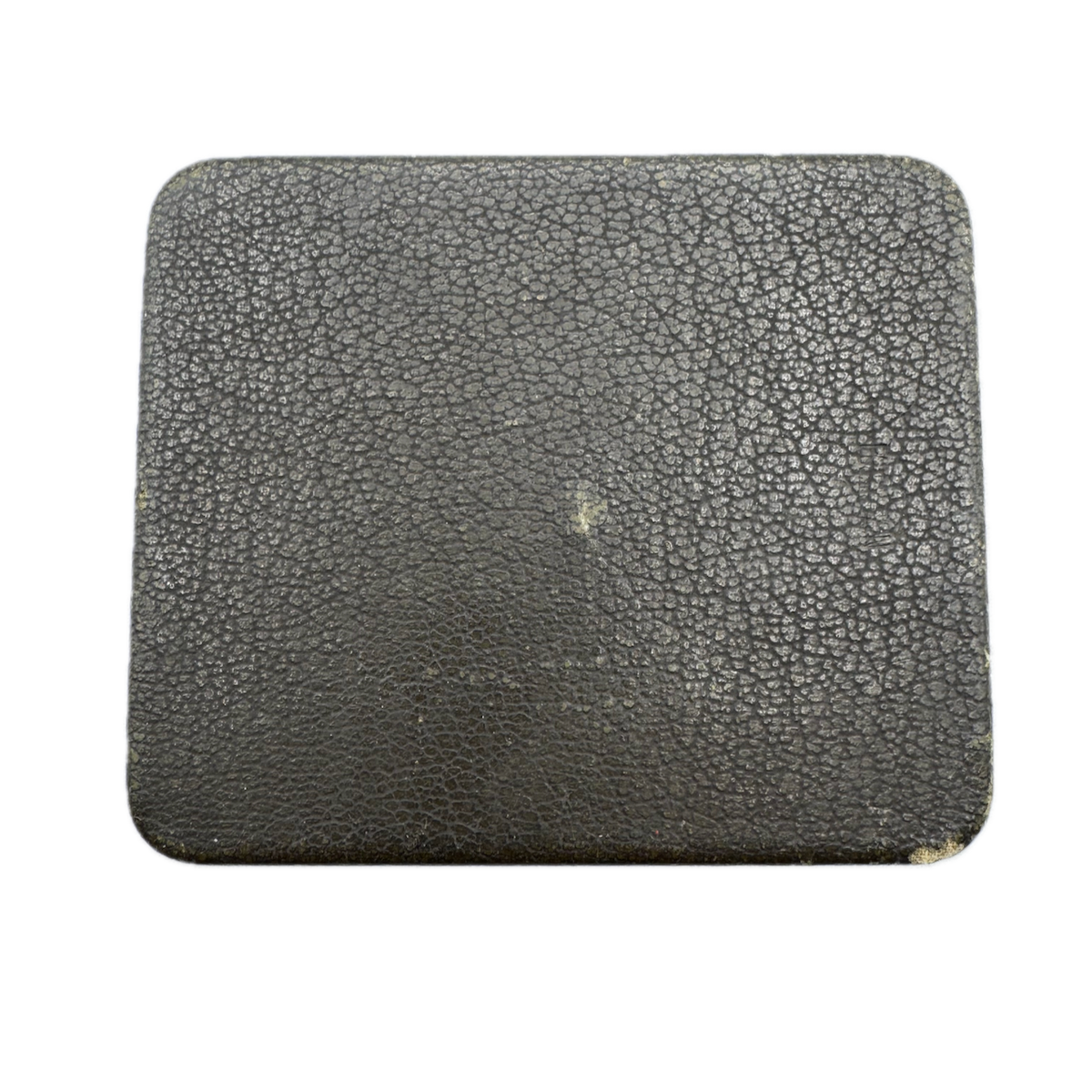 Vintage Unbranded Hinged Men's Pocket Watch Box Green Felt, Velvet, & Leather