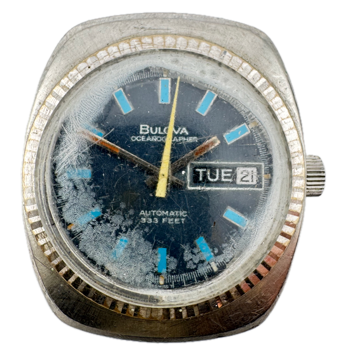 Vintage 35mm Bulova J-3012 Oceanographer Men's Mechanical Wristwatch 11 ANACB