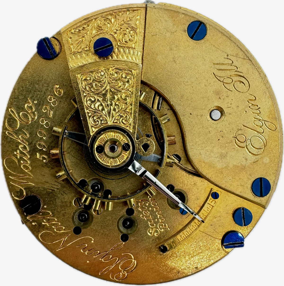 Antique 18 Size Elgin Mechanical Hunter Pocket Watch Movement 145 USA for Parts