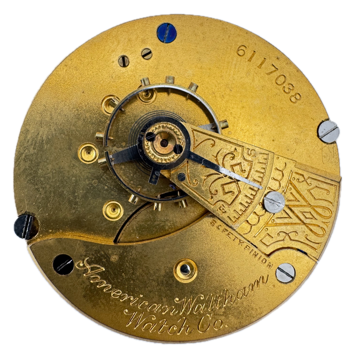 Antique 18s 1893 Waltham 7j Mechanical Open Face Pocket Watch Movement 1 USA