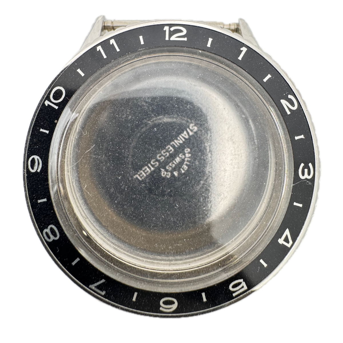 Vintage Gallet Chronograph Multichron Pilot Men's Wristwatch Case Steel Swiss