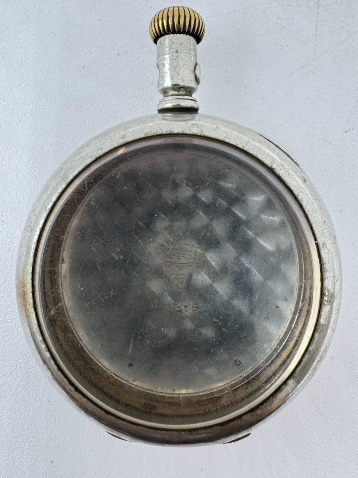 Antique 18S Keystone Open Face Pocket Watch Case Silveroid for Repair USA