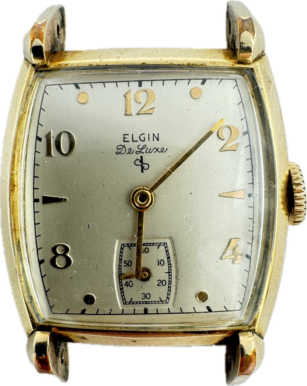 Vintage Elgin 5711 DeLuxe 17Jewel Men's Mechanical Wristwatch 555 USA 10k GF