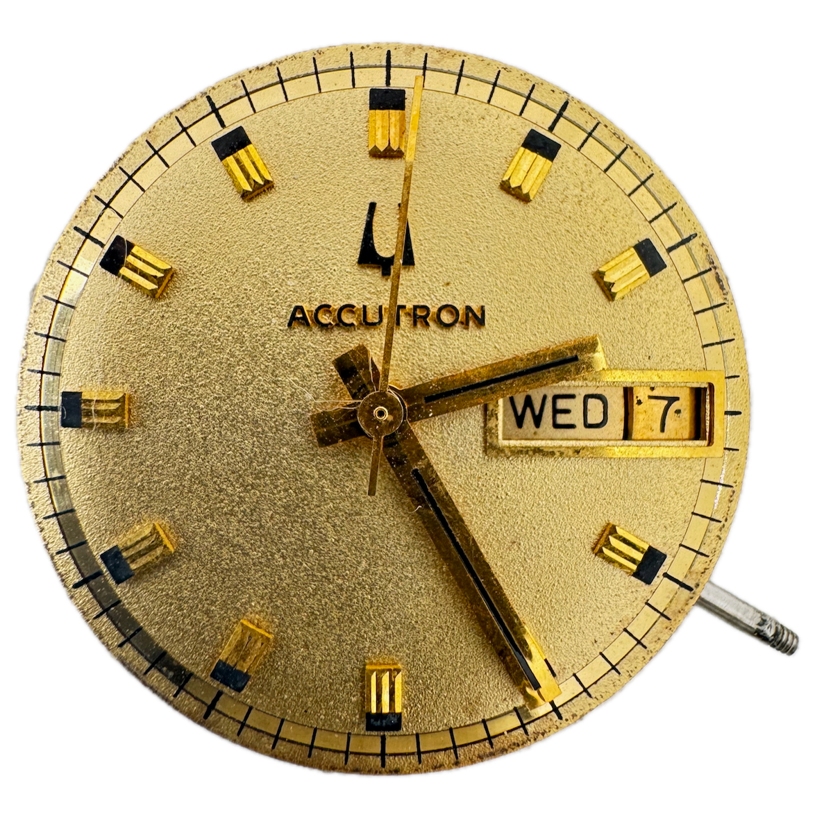 Vintage Accutron Day/Date Tuning Fork Men's Wristwatch Movement 2182 USA