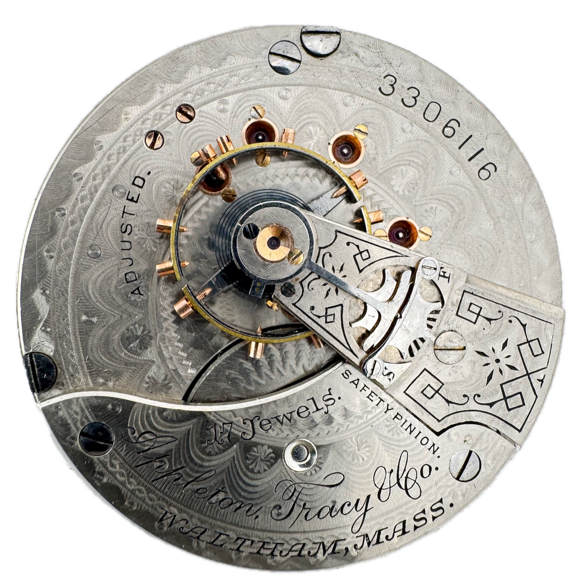 Antique 18s 1888 Appleton Tracy Mechanical Hunter Pocket Watch Movement 35 USA