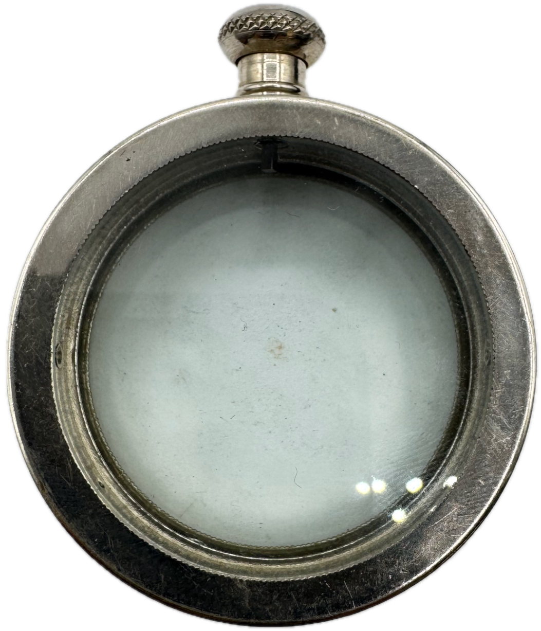 Antique 18 Size Waltham Open Face Pocket Watch Transport Case Nickel 1 USA