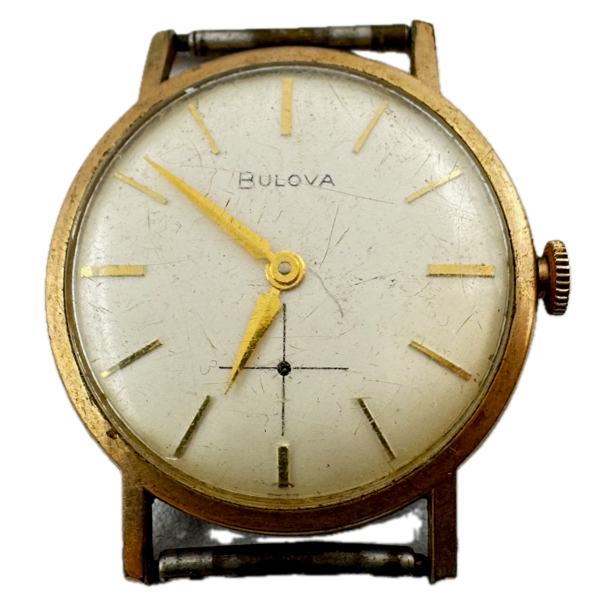 Vintage 1967 Bulova Crosshair Small Seconds Men's Mechanical Wristwatch 11 AL