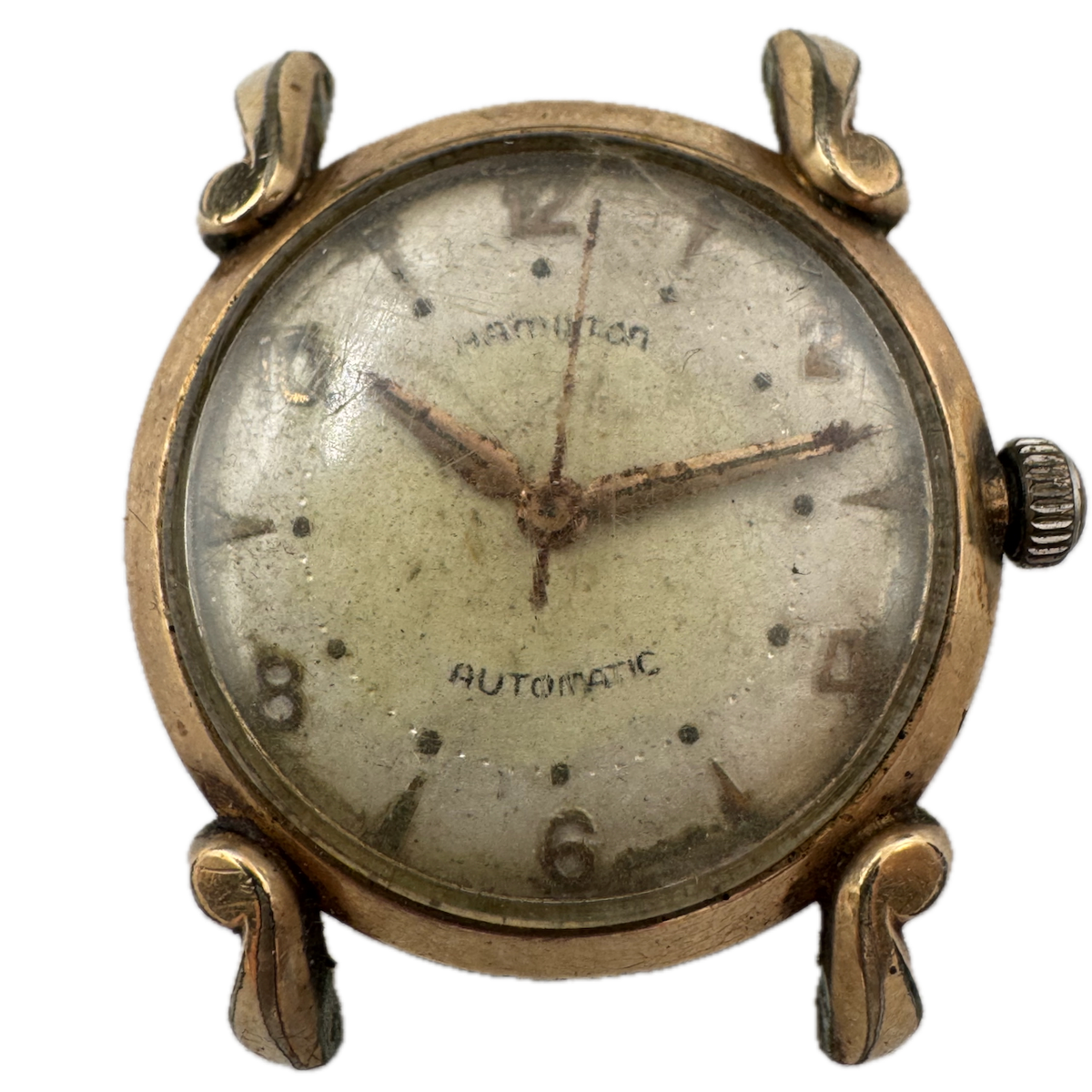 Vintage 1955 Hamilton Men's Automatic Wristwatch ETA 1266 Swiss Wrong Case Back
