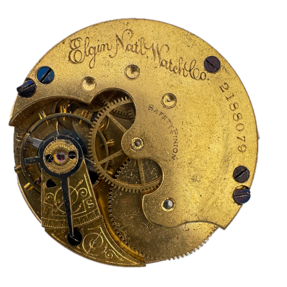 Antique 6s 1887 Elgin 7 Jewels Mechanical Hunter Pocket Watch Movement 95 USA