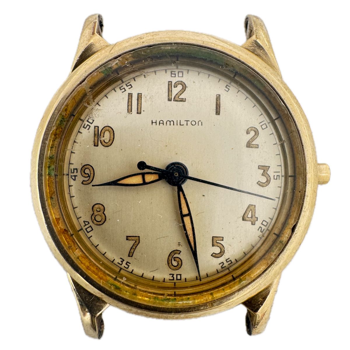 Vintage 29mm Hamilton 18 Jewel Men's Mechanical Wristwatch 748 10k Gold Filled