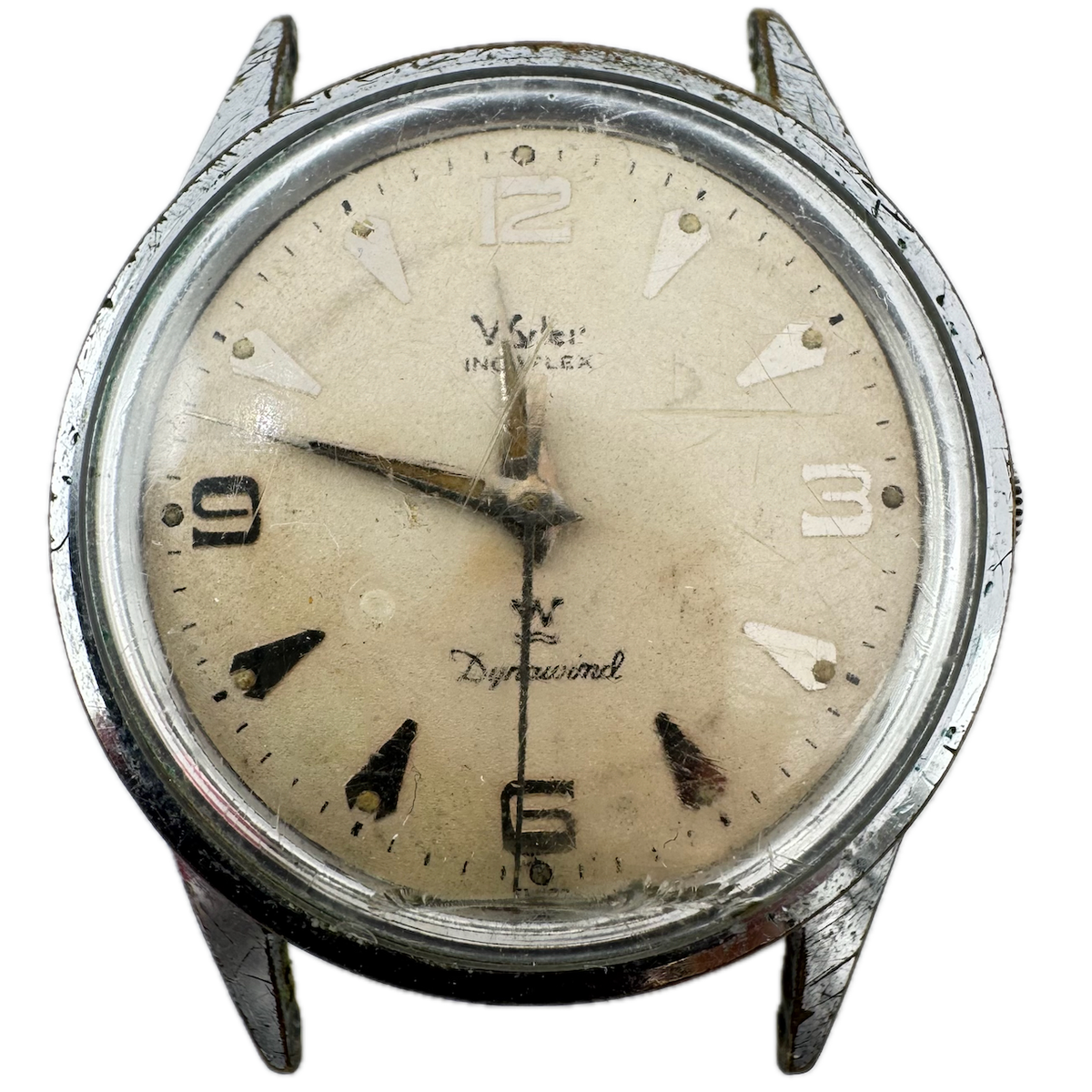 Vintage 33mm Wyler Lifeguard Men's Automatic Wristwatch Swiss Steel & Chrome