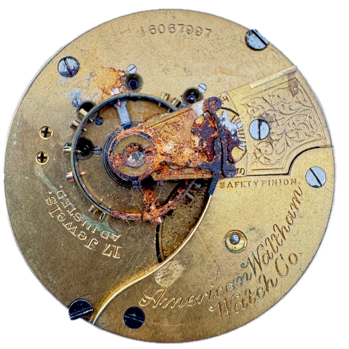 Antique 18s 1907 Waltham 17 Jewel Mechanical Hunter Pocket Watch Movement 85