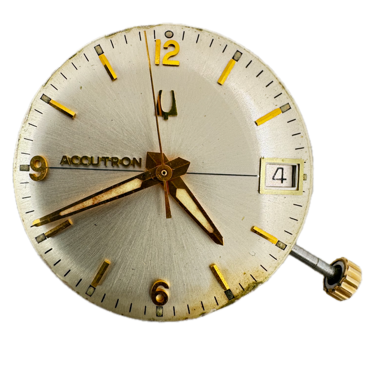 Vintage Accutron 15 Jewel Tuning Fork Men's Wristwatch Movement 2181 USA