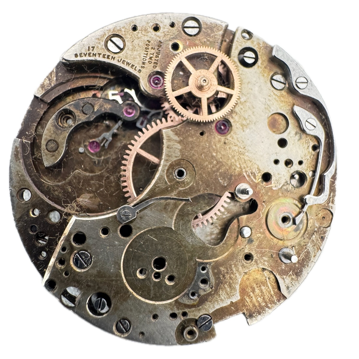 Vintage 30mm Unbranded Chronograph Men's Wristwatch Movement Valjoux 23 Swiss