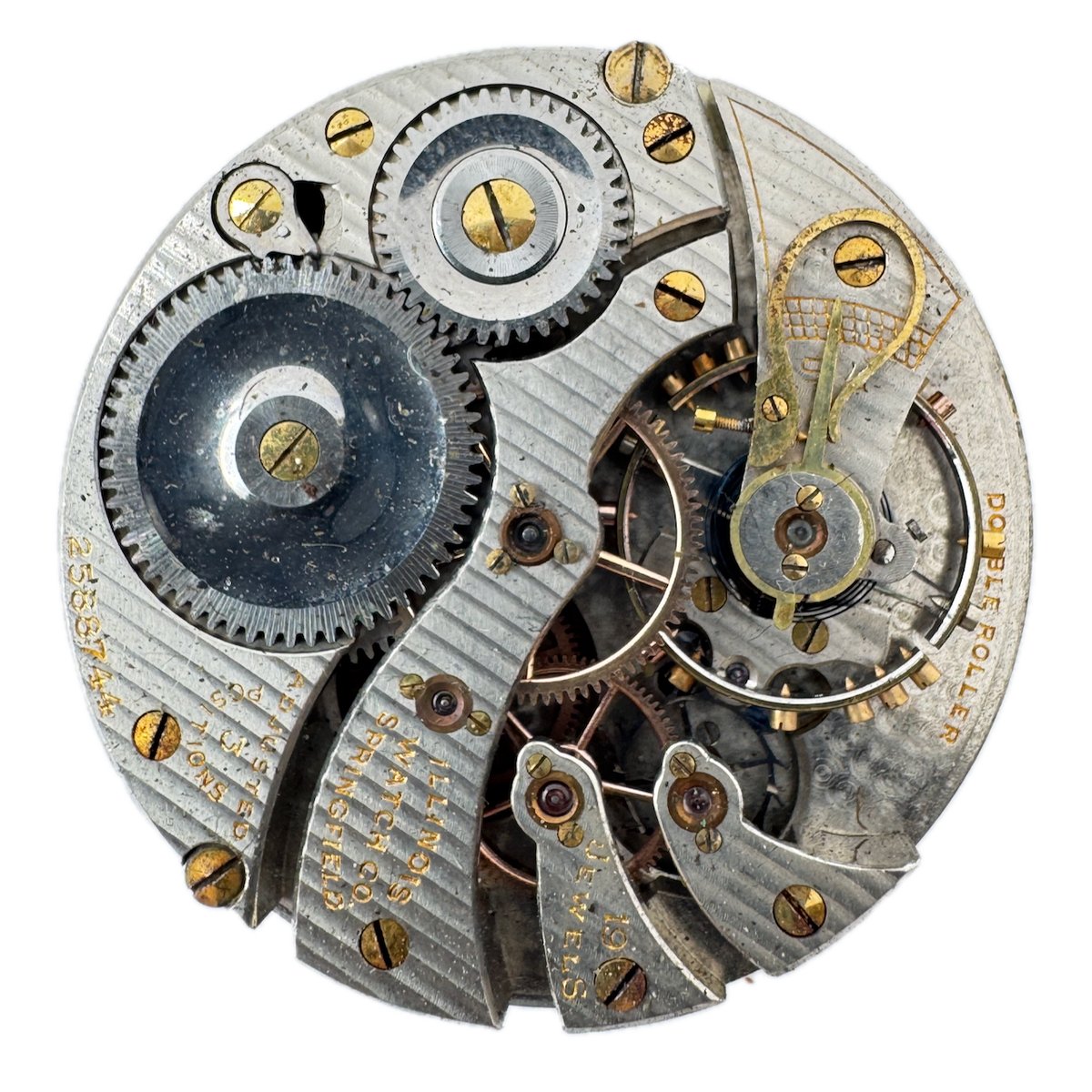Antique 16s 1913 Illinois 19 Jewel Mechanical Pocket Watch Movement 706 USA