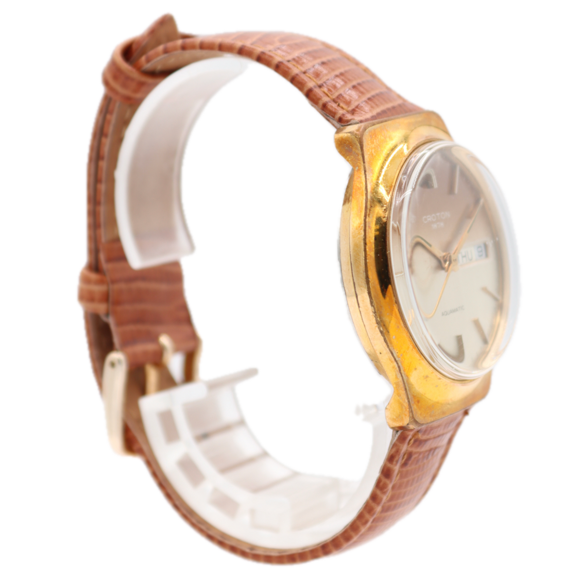 Croton Day Date Multicolor Dial