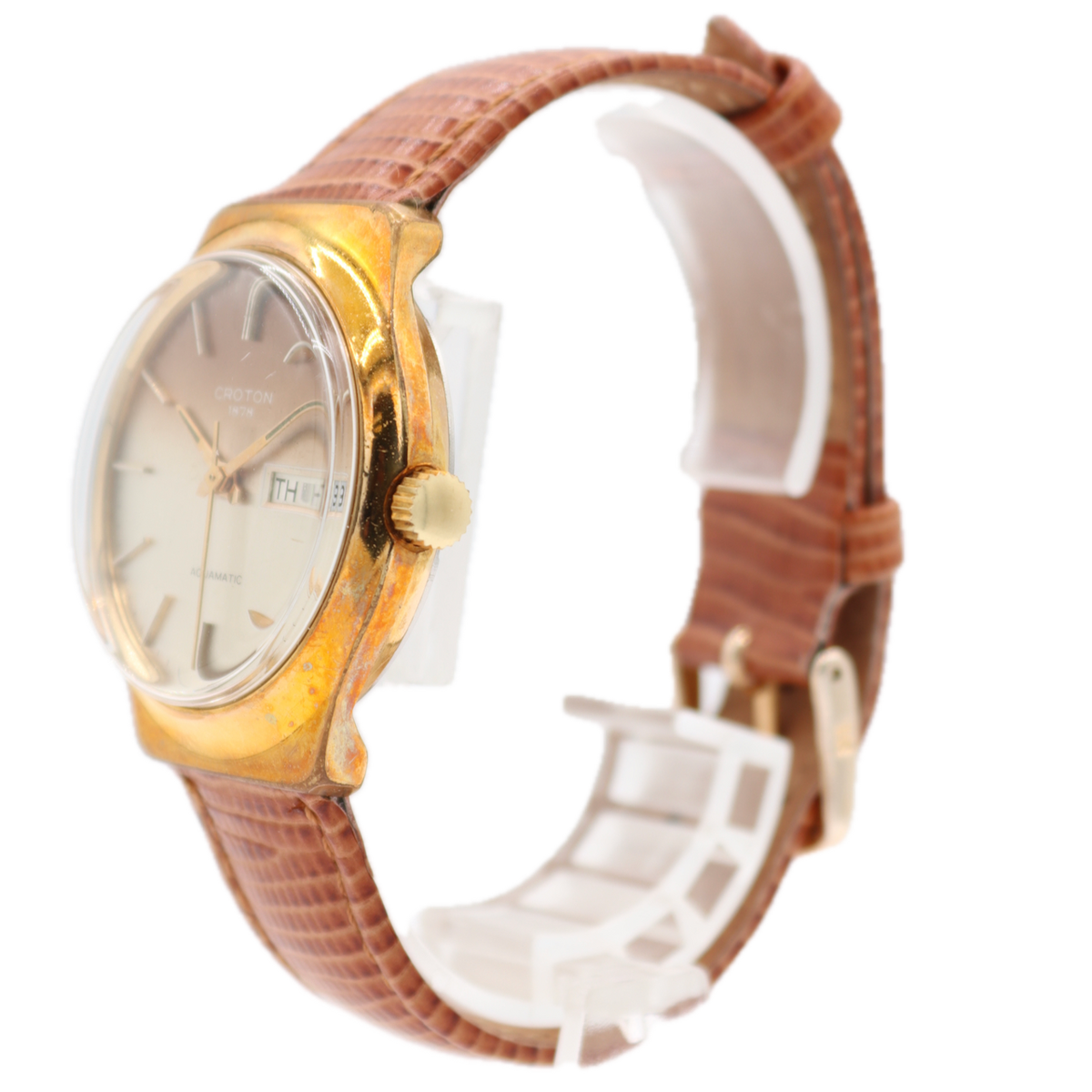 Croton Day Date Multicolor Dial
