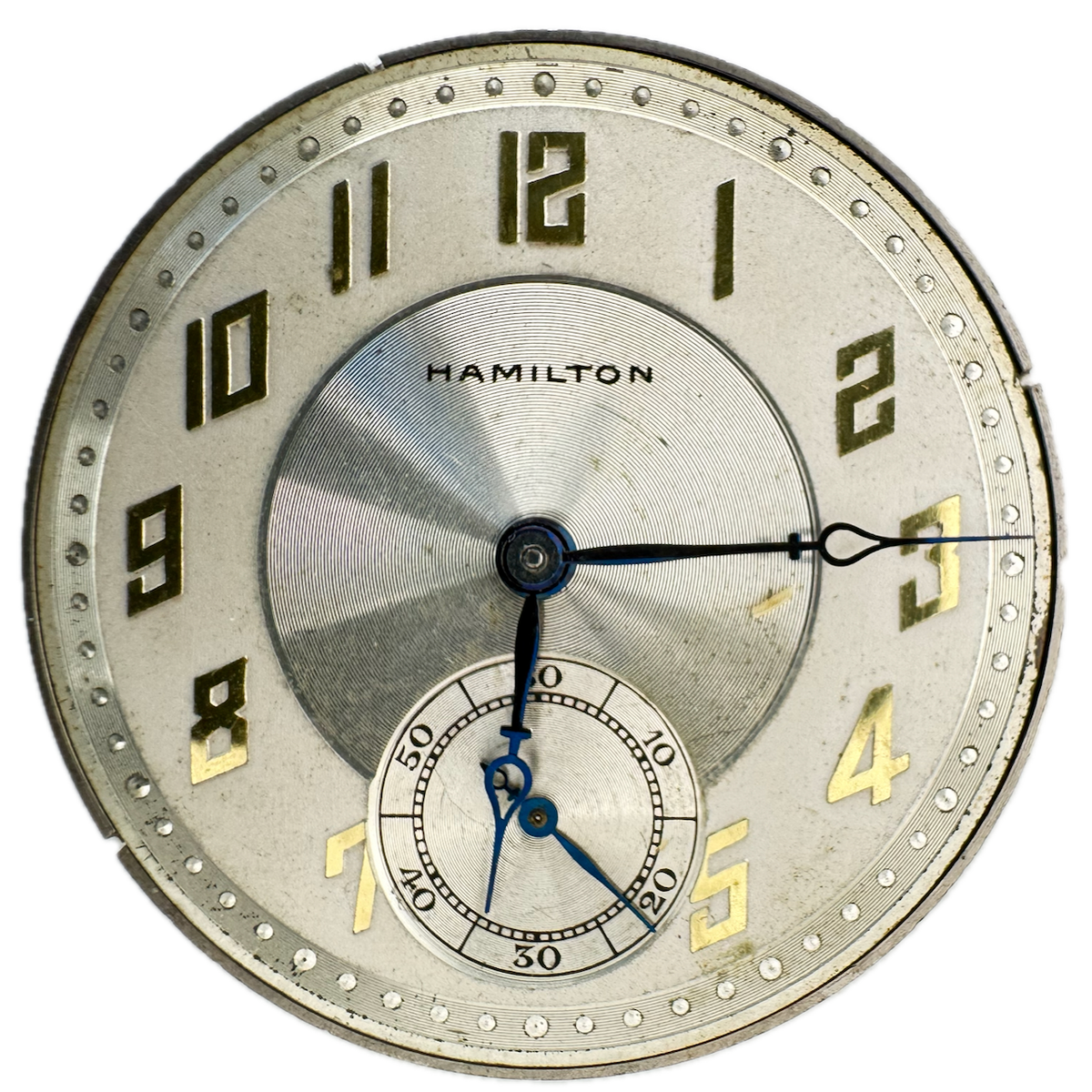 Hamilton Art Deco Raised Numerals 1930