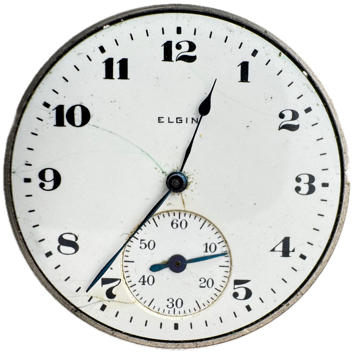 Elgin Single Sunk Sub Dial 1921