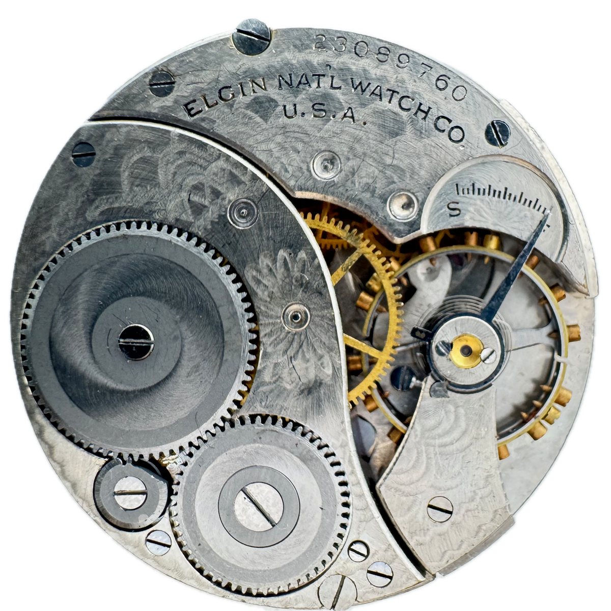 Elgin Single Sunk Sub Dial 1921
