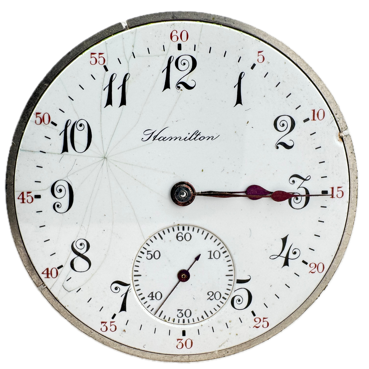Hamilton Single Sunk Breguet Numerals 1914