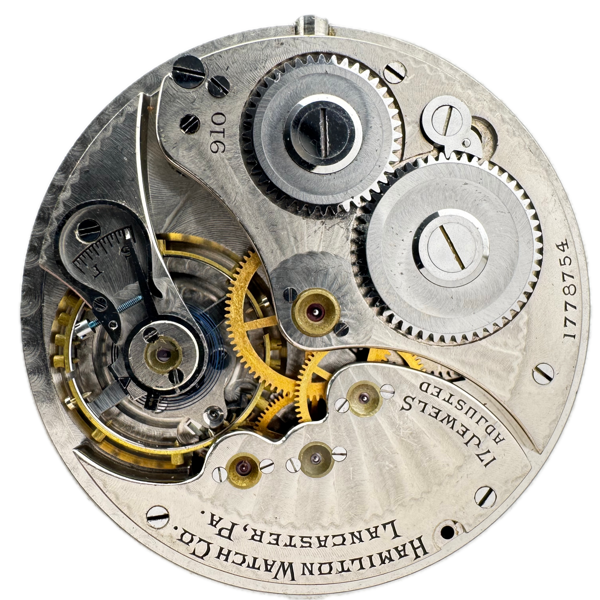 Hamilton Single Sunk Breguet Numerals 1914