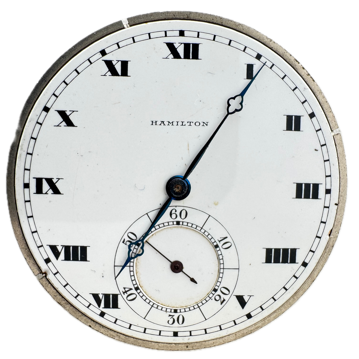 Hamilton Single Sunk Sub Dial Roman Numeral 1917