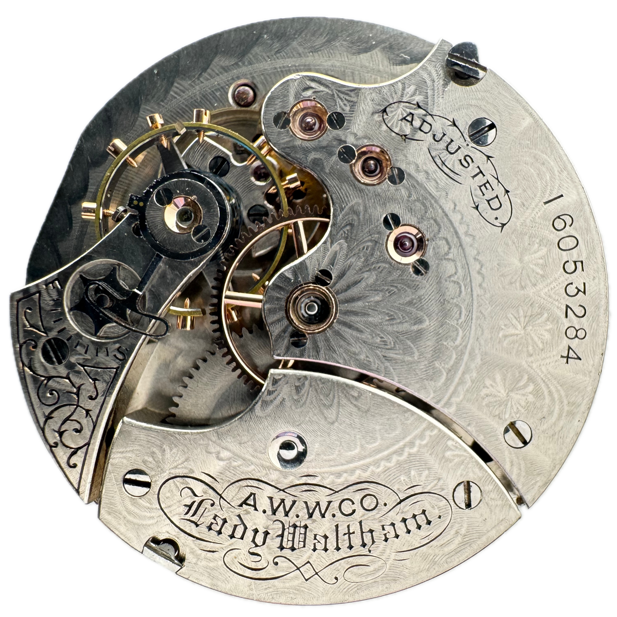 Waltham 1890 Single Sunk Sub Dial 1907