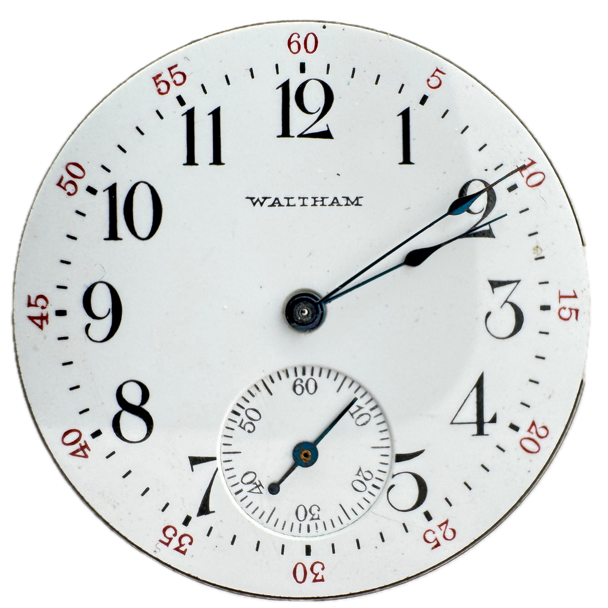 Waltham 1890 Single Sunk Sub Dial 1907