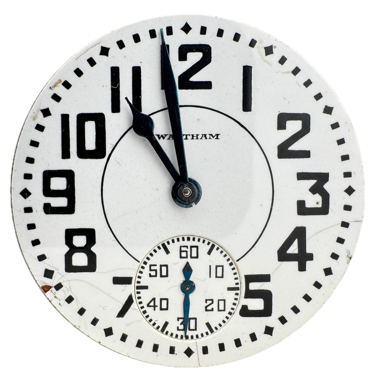 Waltham Boxcar Dial Crescent St. 1939