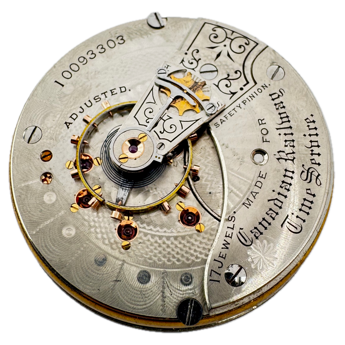 Waltham Canadian Railway Time Service 1900