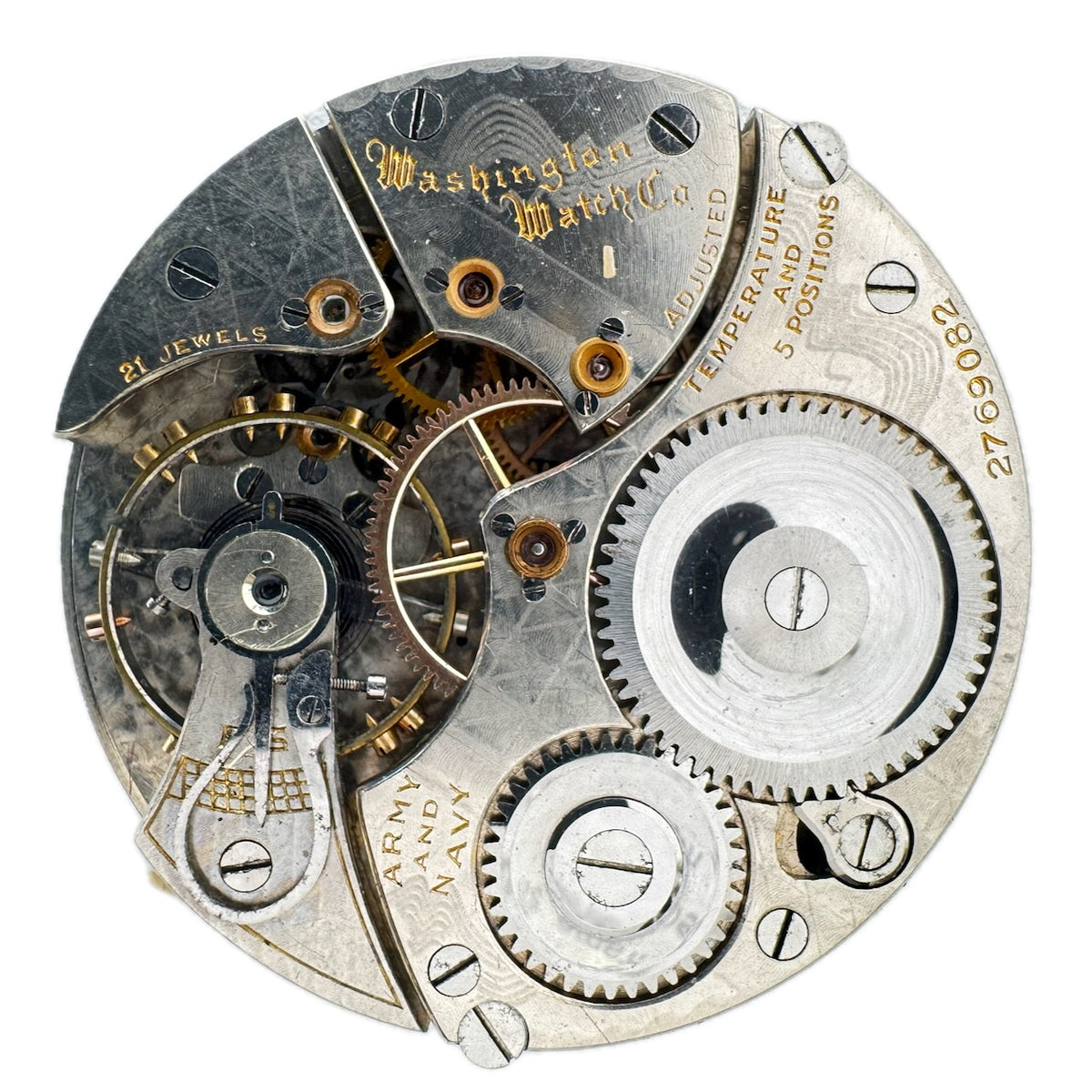 Washington Watch Co Illinois/WWCo/Custom Split Bridge 1915