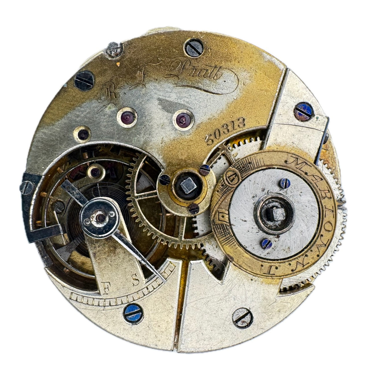U.S. Watch Co Monogram Dial 1870
