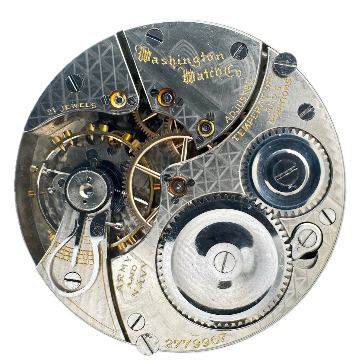 Washington Watch Co. Illinois Army & Navy 1915