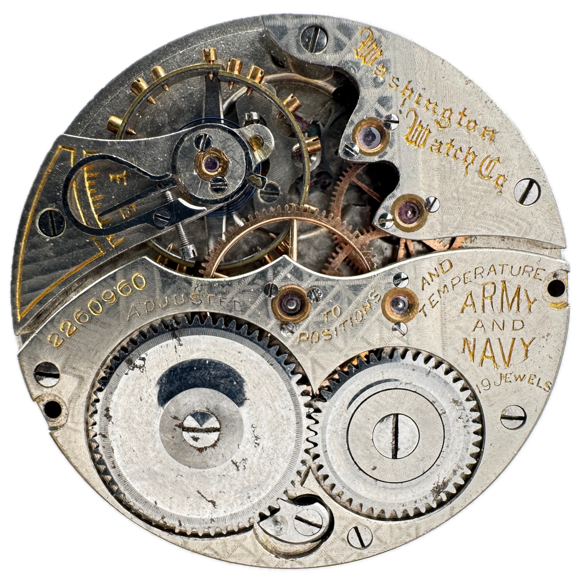 Washington Watch Co. Illinois Army & Navy 1910