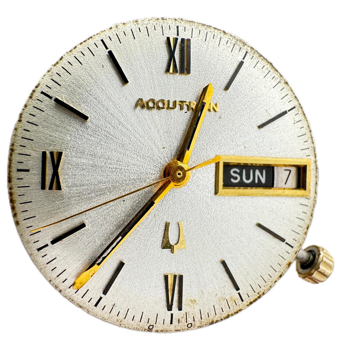 Accutron Silver Sunburst Day Date