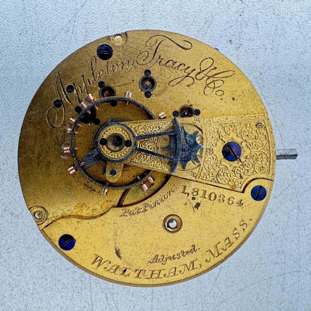 Appleton Tracy & Co. Waltham 1882