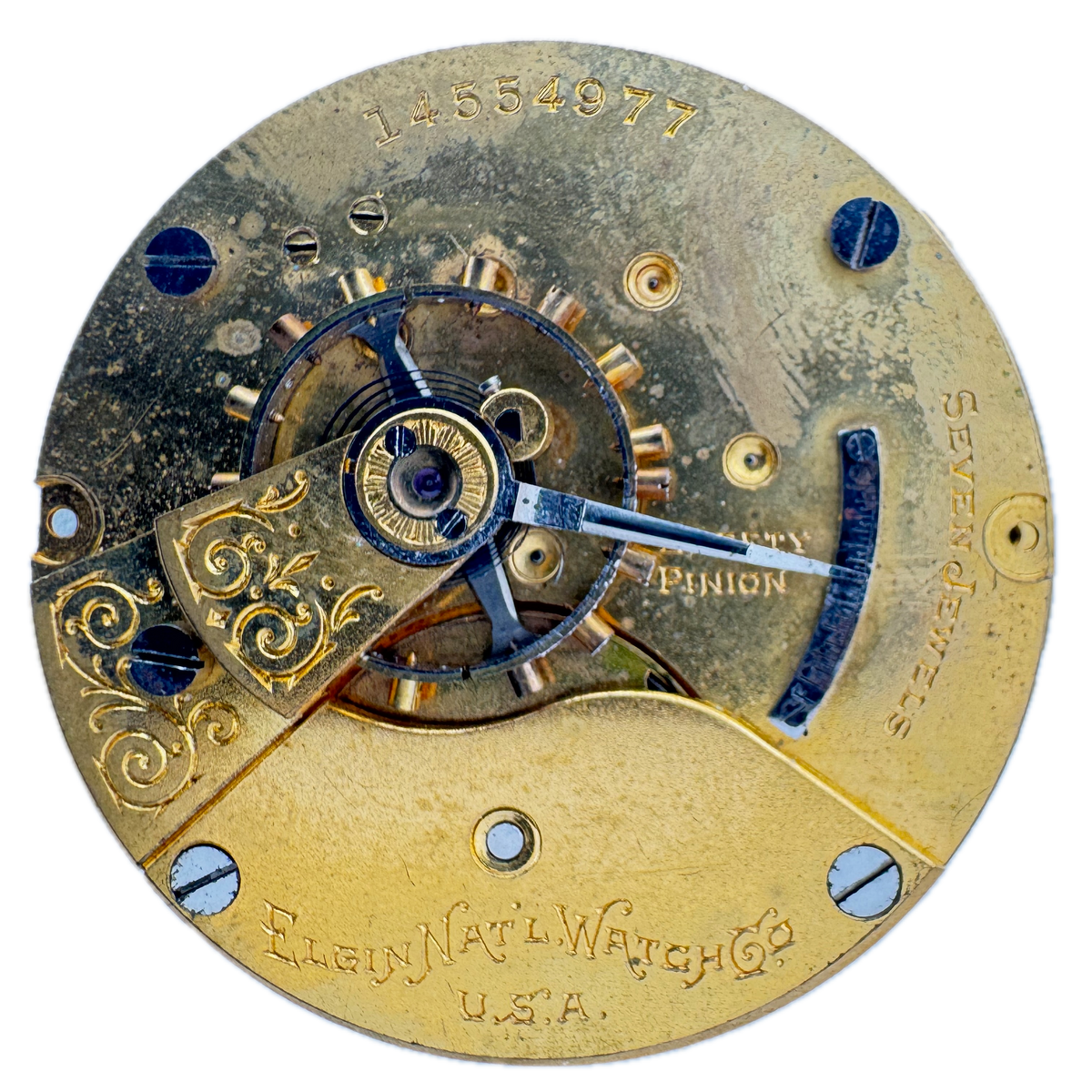 Elgin Roman Single Sunk Dial Lever Set 1910