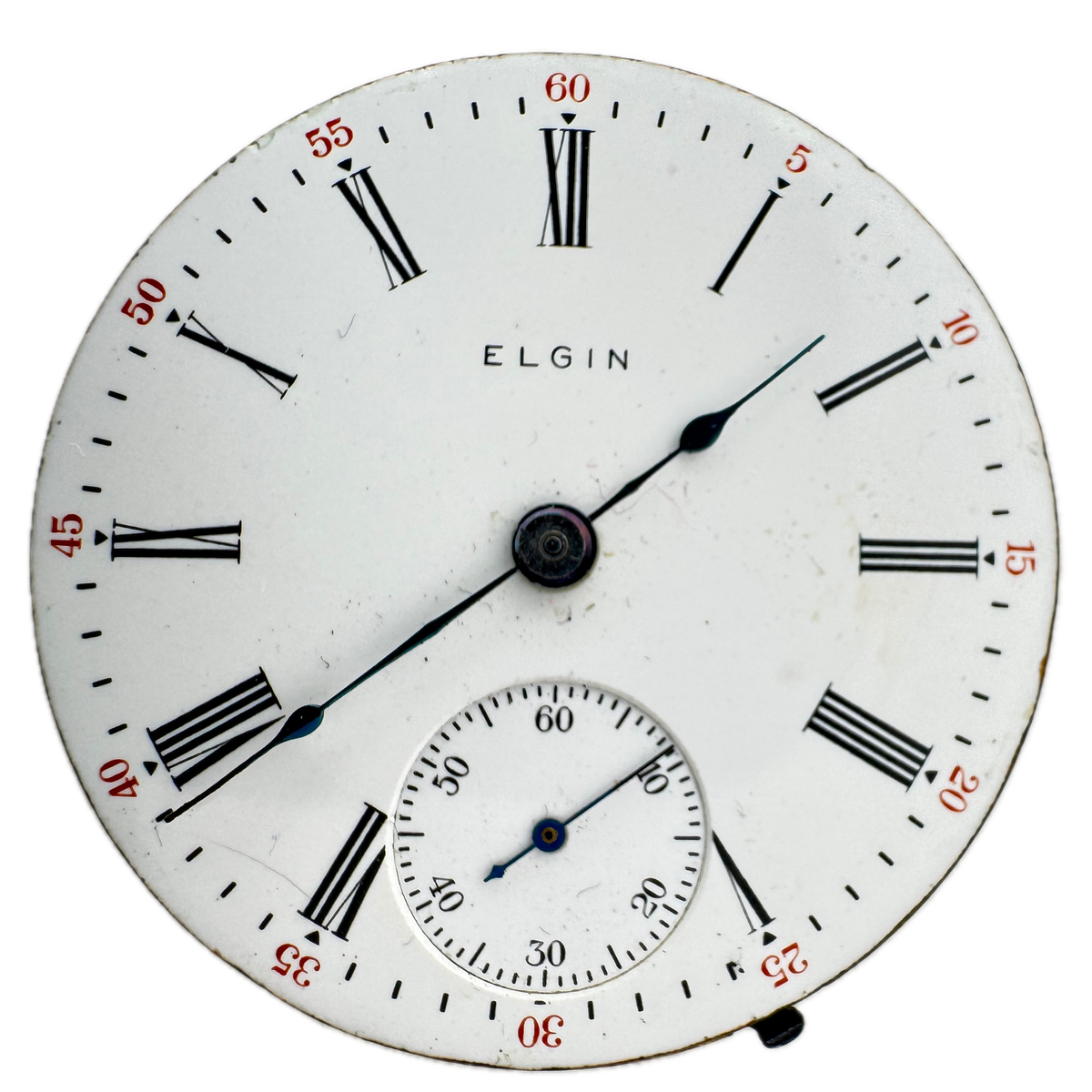 Elgin Roman Single Sunk Dial Lever Set 1910