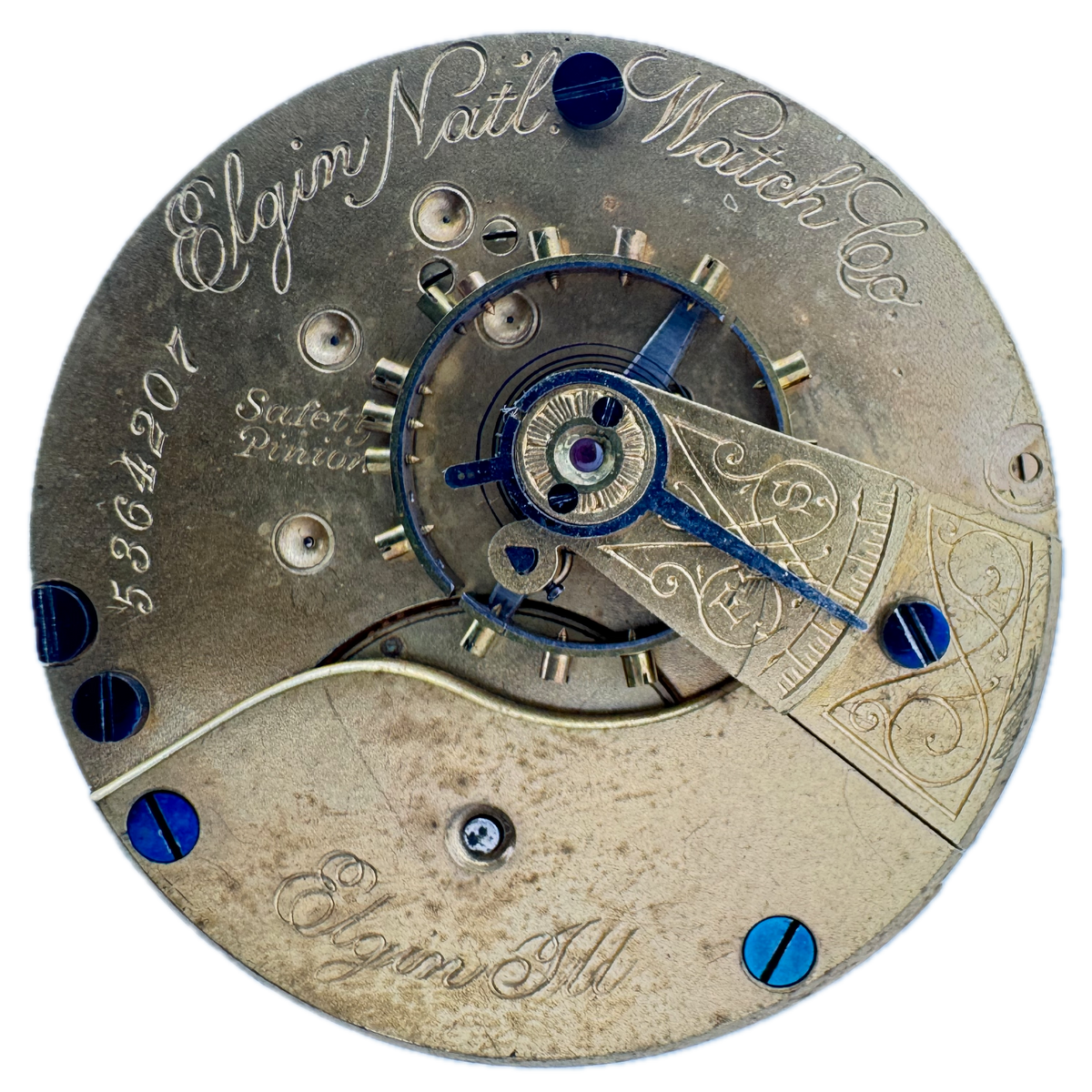 Elgin Roman Single Sunk Dial 1894