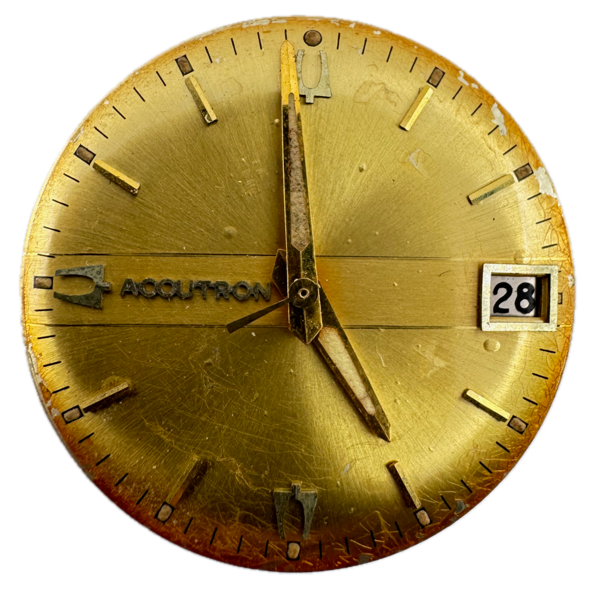 Accutron Gold Dial Date