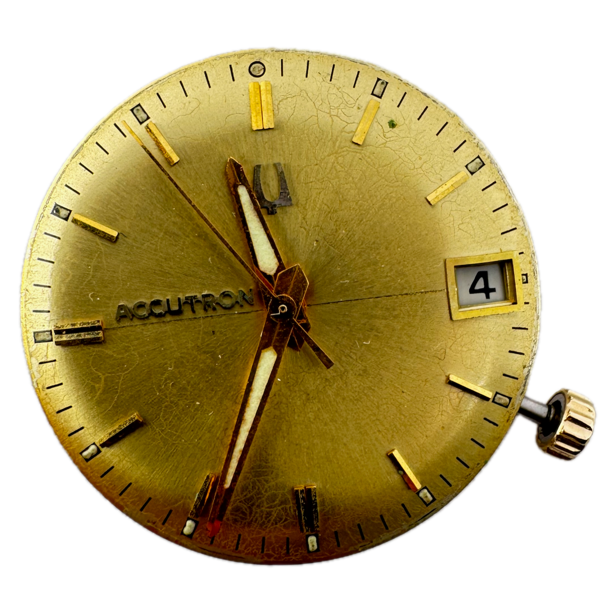 Accutron Gold Dial Date