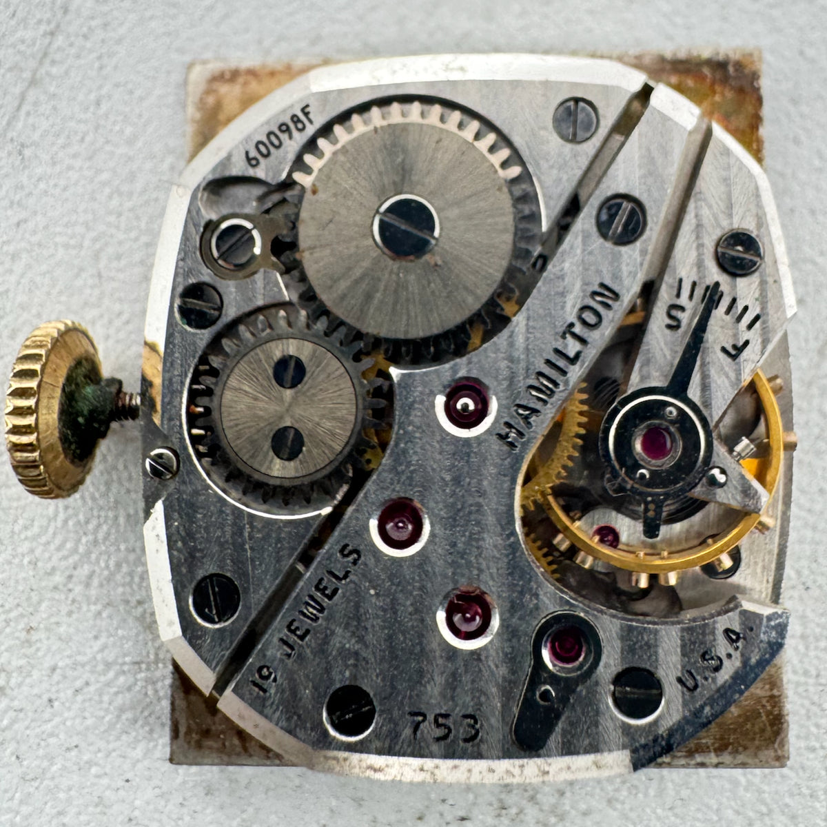 Hamilton Square Dial 1953