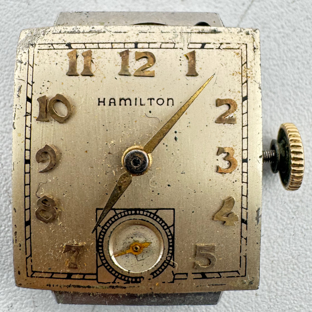 Hamilton Square Silver Dial 1946