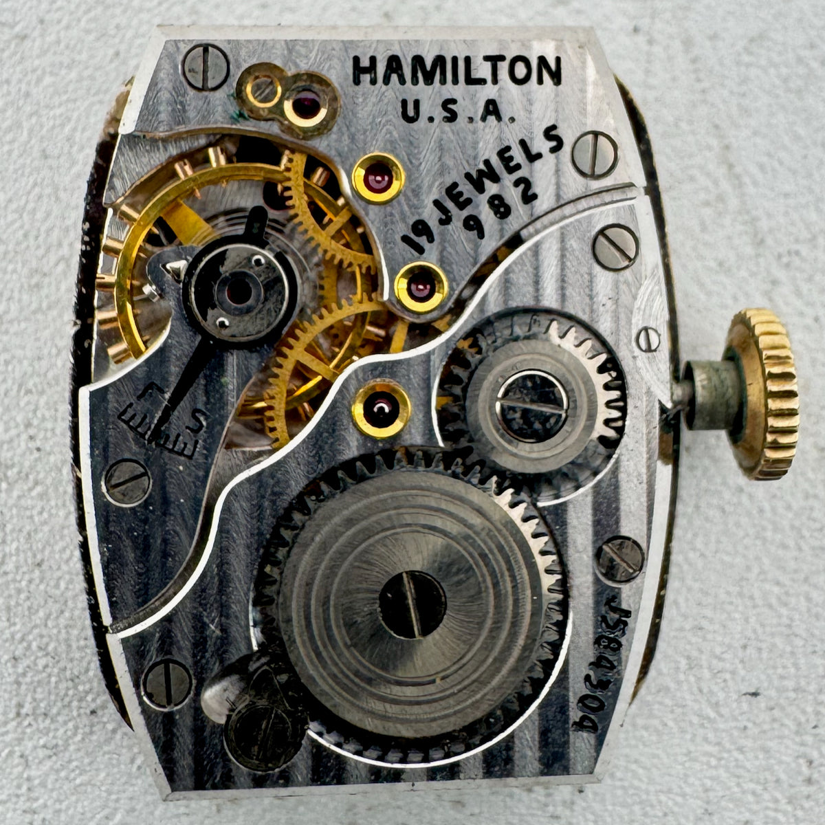 Hamilton Raised Numbers 1950