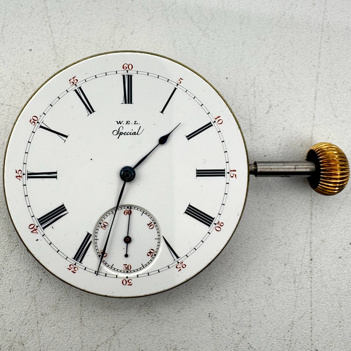 W.E.L. Special Roman Porcelain Dial