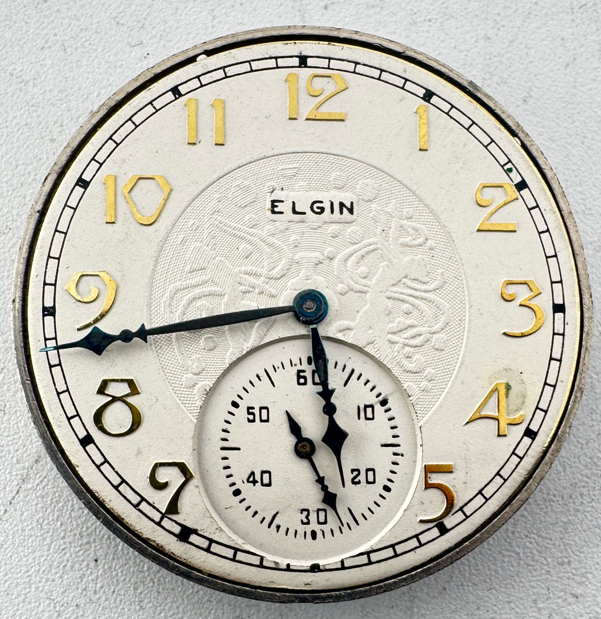 Elgin White Art Deco Dial 1928