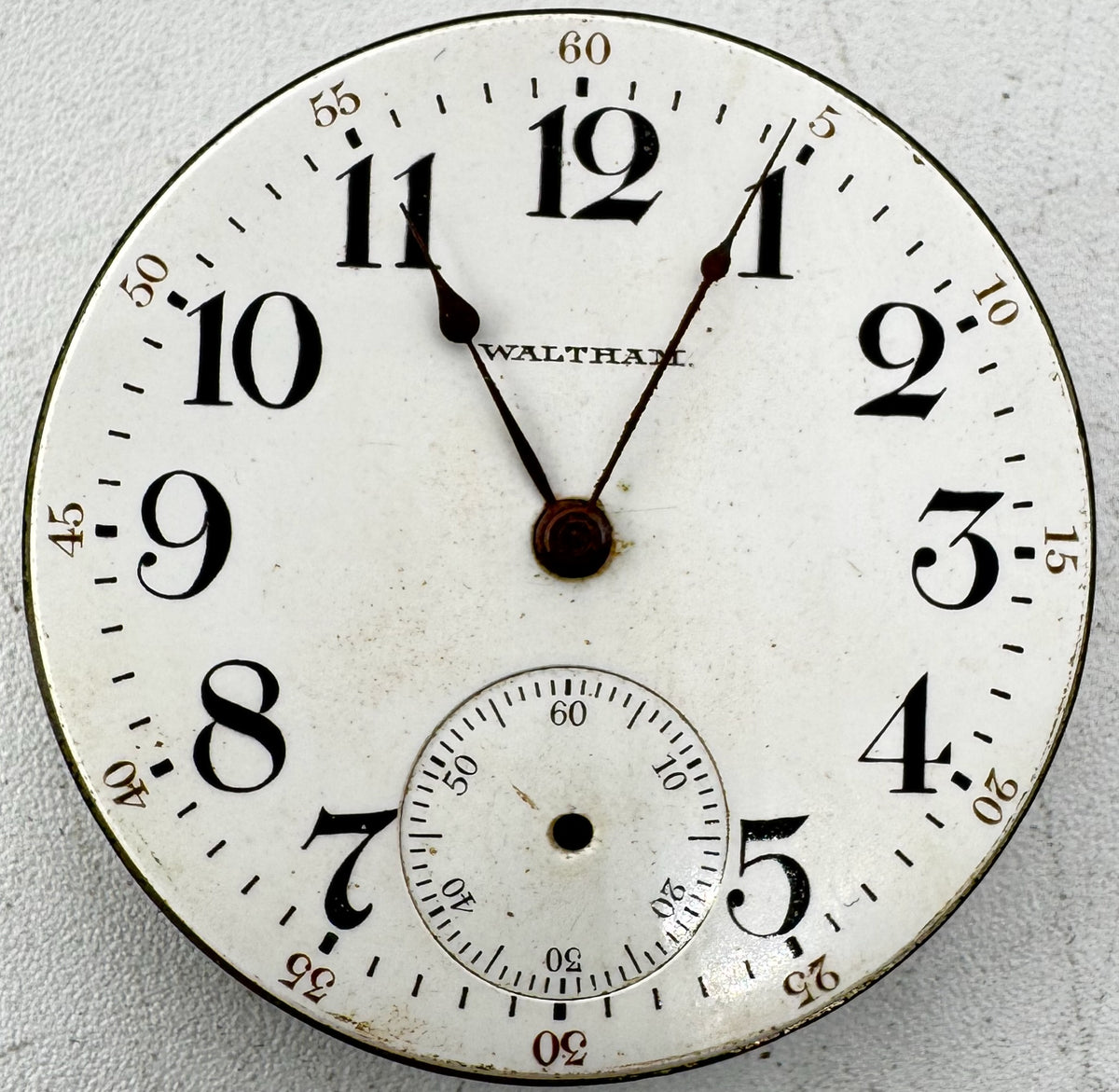 Waltham Single Sunk Dial 1914