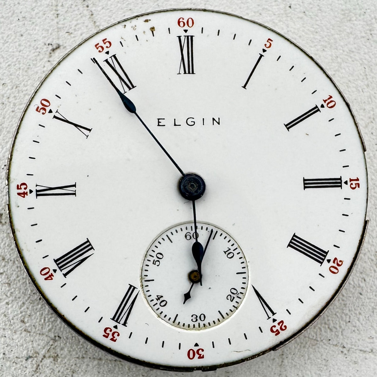 Elgin Enamel Roman Dial 1907