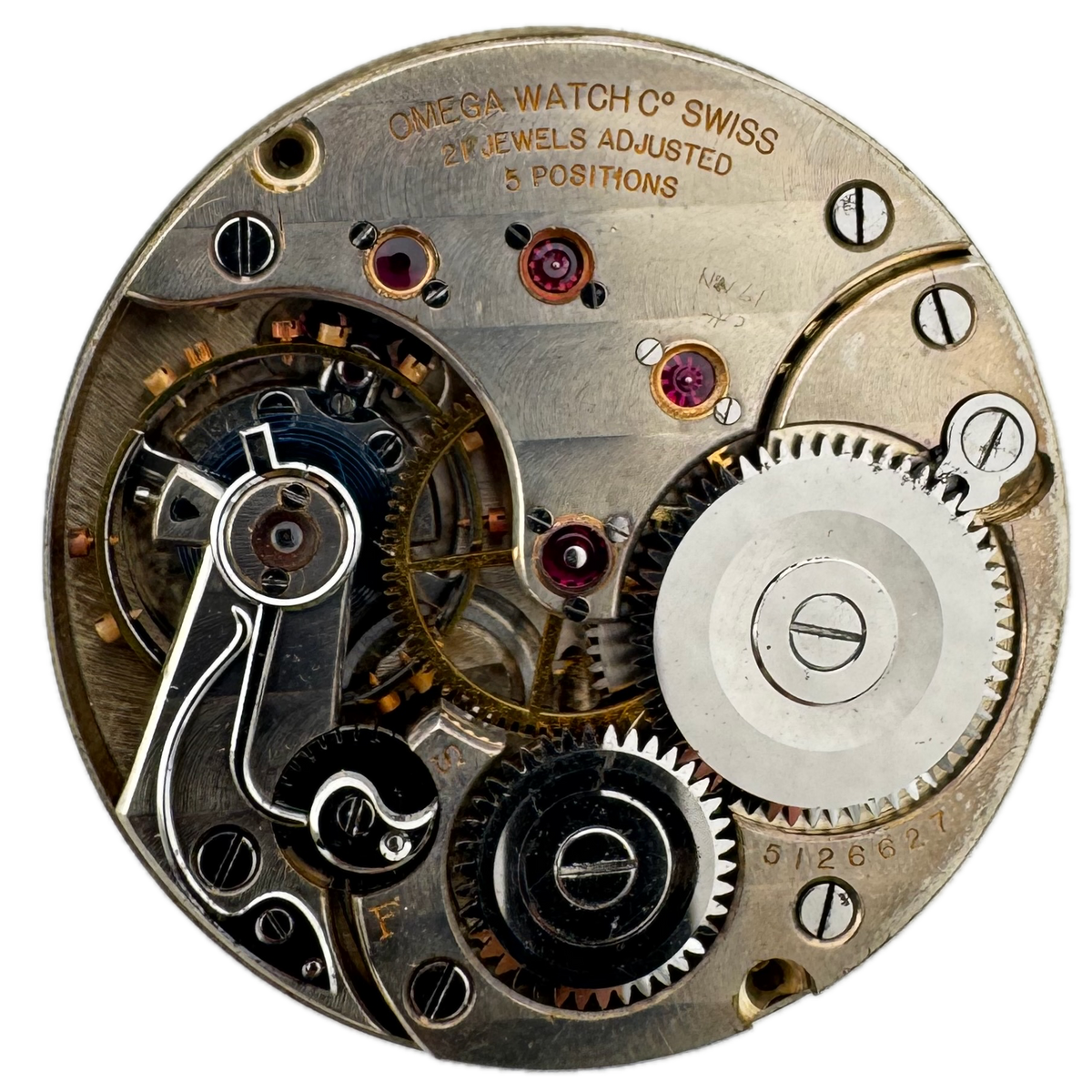 Omega Everts Ruby Jeweled 1917